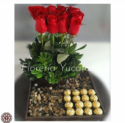 Rosas chocolates, floreria merida, Floreria en Yucatan, florerias en Mexico